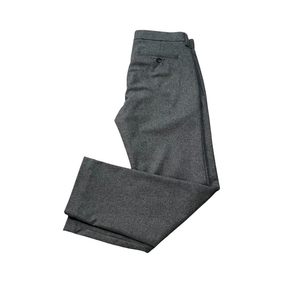 31 x 30 Banana Republic  Gray Mens Emerson Dress Pants Wool Blend Solid Heavy